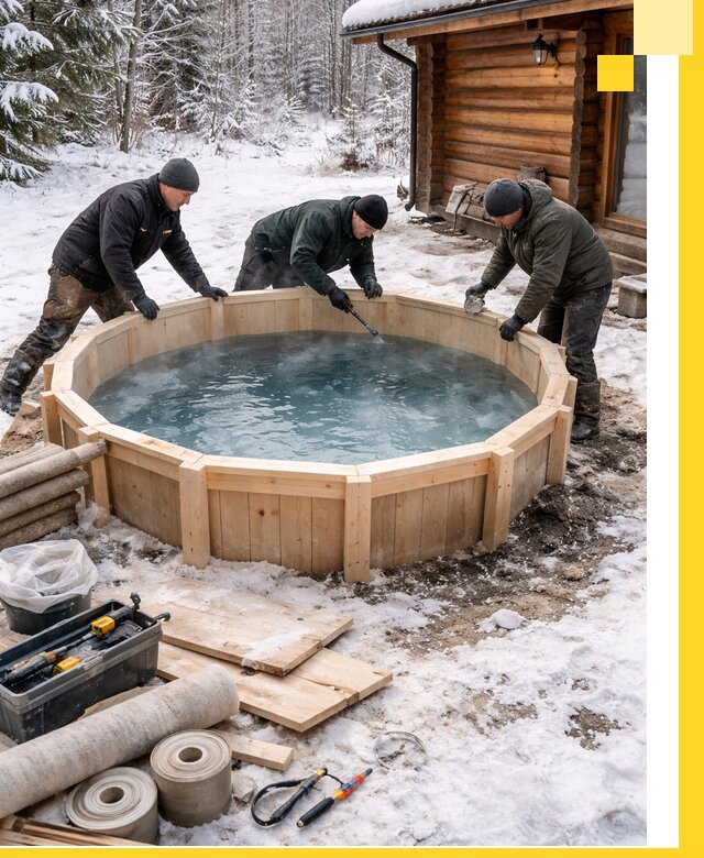 Изготовление и установка ледяных купелей под ключ в Апшеронске